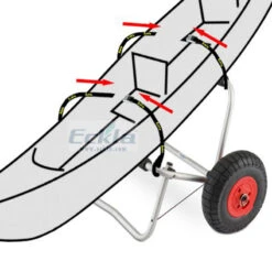 CHARIOT KAYAK CANOE PLIABLE ECKLA CANYON -Bateaux Boutique chariot kayak canoe pliable eckla canyon 2