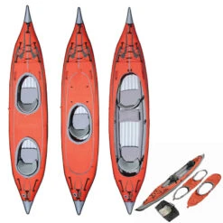 KAYAK GONFLABLE ADVANCED ELEMENTS FRAME CONVERTIBLE ROUGE -Bateaux Boutique kayak gonflable advanced elements frame convertible rouge 2