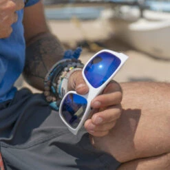 LUNETTES DE SOLEIL VERRE POLARISÉ CREW IRISCO BLANC -Bateaux Boutique lunettes de soleil verre polarise crew irisco blanc 2