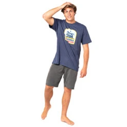 T-SHIRT RIP CURL DESTINATION ANIMALS BLEU MARINE -Bateaux Boutique t shirt rip curl destination animals bleu marine 4