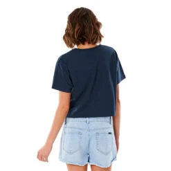T-SHIRT RIP CURL GOLDEN STATE CROP BLEU MARINE FEMME 9 T-SHIRT RIP CURL GOLDEN STATE CROP BLEU MARINE FEMME -Bateaux Boutique t shirt rip curl golden state crop bleu marine femme 2